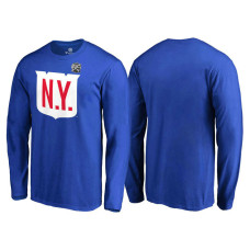 New York Rangers Blue 2018 Winter Classic Team Primary Long Sleeve T-Shirt