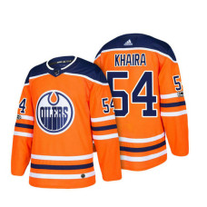 Jujhar Khaira Edmonton Oilers #54 Orange 2018 New Season Team Home Jersey