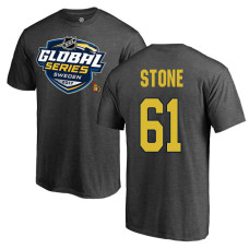 Ottawa Senators Gray Mark Stone #61 2017 Global Series T-shirt