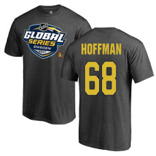 Ottawa Senators Gray Mike Hoffman #68 2017 Global Series T-shirt