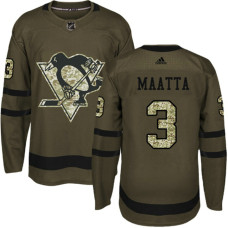 Olli Maatta Pittsburgh Penguins #3 Green Salute To Service New Season Jersey