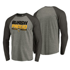 Pittsburgh Penguins Black Hometown Collection Burgh Proud Raglan Long Sleeve T-Shirt