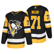 Pittsburgh Penguins #71 Evgeni Malkin Home Authentic Player Black jersey