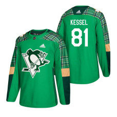 Pittsburgh Penguins #81 Phil Kessel 2018 St. Patrick's Day Jersey Green