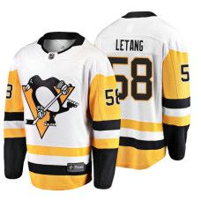 Pittsburgh Penguins #58 Kris Letang 2018 Fanatics Branded Breakaway White Away jersey