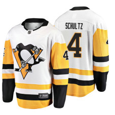 Pittsburgh Penguins #4 Justin Schultz 2018 Fanatics Branded Breakaway White Away jersey