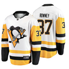 Pittsburgh Penguins #37 Carter Rowney 2018 Fanatics Branded Breakaway White Away jersey