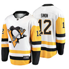 Pittsburgh Penguins #12 Dominik Simon 2018 Fanatics Branded Breakaway White Away jersey