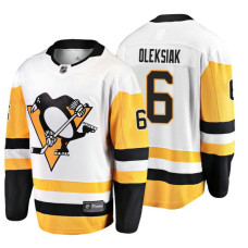 Pittsburgh Penguins #6 Jamie Oleksiak 2018 Fanatics Branded Breakaway White Away jersey