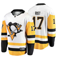 Pittsburgh Penguins #17 Bryan Rust 2018 Fanatics Branded Breakaway White Away jersey