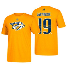 Nashville Predators #19 Calle Jarnkrok Gold T-Shirt Adidas