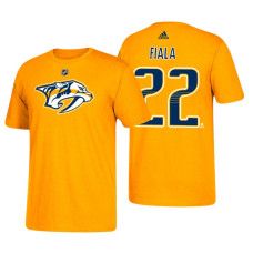 Nashville Predators #22 Kevin Fiala Gold T-Shirt Adidas