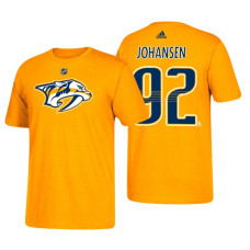 Nashville Predators #92 Ryan Johansen Gold T-Shirt Adidas