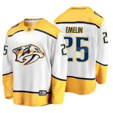 Nashville Predators Alexei Emelin 2018 Fanatics Branded Breakaway White Away Jersey