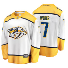 Nashville Predators Yannick Weber 2018 Fanatics Branded Breakaway White Away Jersey