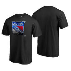 New York Rangers Midnight Mascot Black T-Shirt