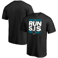 San Jose Sharks Black RUN-CTY T-shirt