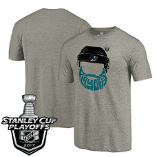 San Jose Sharks Gray 2017 Stanley Cup PLayoff T-shirt