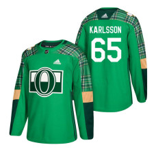 Ottawa Senators #65 Erik Karlsson 2018 St. Patrick's Day Green Jersey