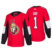 Ottawa Senators Father's Day #1 Dad Jersey Red