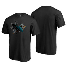 San Jose Sharks Midnight Mascot Black T-Shirt