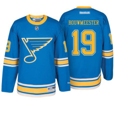 St. Louis Blues #19 Jay Bouwmeester Blue Premier Jersey