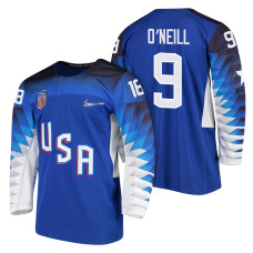 Team USA Hockey 2018 Olympic #9 Brian O'Neill 2018 Olympic Jersey Blue