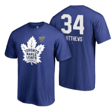 Toronto Maple Leafs Blue Auston Matthews #34 2018 Stadium Series T-shirt