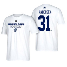 Toronto Maple Leafs White Frederik Andersen #31 2018 Stadium Series T-shirt