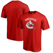 Vancouver Canucks Red Crew Neck Mother's Day Gift Canada Wave T-shirt