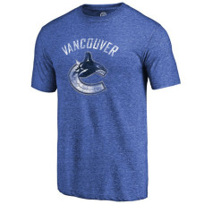 Vancouver Canucks Royal Team Primary Logo Crew Neck T-shirt