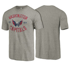 Washington Capitals Gray Heritage Rinkside Throwback T-shirt