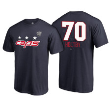 Washington Capitals Navy Braden Holtby #70 2018 Stadium Series T-shirt