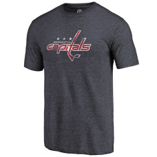 Washington Capitals Navy Team Primary Logo Crew Neck T-shirt