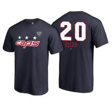 Washington Capitals Navy Lars Eller #20 2018 Stadium Series T-shirt