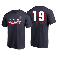 Washington Capitals Navy Nicklas Backstrom #19 2018 Stadium Series T-shirt