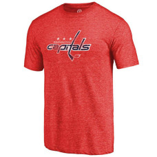 Washington Capitals Red Team Primary Logo Crew Neck T-shirt