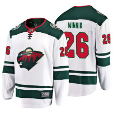 Minnesota Wild Daniel Winnik Fanatics Branded Breakaway White Away Jersey