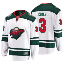 Minnesota Wild Charlie Coyle Fanatics Branded Breakaway White Away Jersey