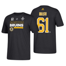 Boston Bruins #61 Rick Nash 2018 Stanley Cup Playoffs Black Participant Adidas T-shirt