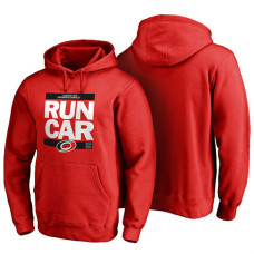 Mens Carolina Hurricanes Red RUN-CTY Pullover Hoodie