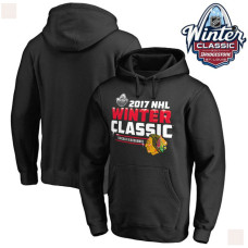 2017 Winter Classic Mens Chicago Blackhawks Black Pullover Hoodie