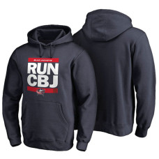 Mens Columbus Blue Jackets Navy RUN-CTY Pullover Hoodie