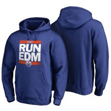 Mens Edmonton Oilers Royal RUN-CTY Pullover Hoodie