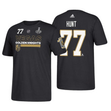 Vegas Golden Knights #77 Brad Hunt Adidas Black 2018 Stanley Cup Final Bound T-shirt