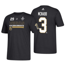 Vegas Golden Knights #3 Brayden McNabb 2018 Stanley Cup Playoffs Black Participant Adidas T-Shirt