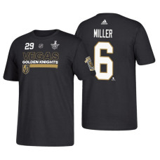 Vegas Golden Knights #6 Colin Miller 2018 Stanley Cup Playoffs Black Participant Adidas T-Shirt