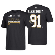 Vegas Golden Knights #81 Jonathan Marchessault 2018 Stanley Cup Playoffs Black Participant Adidas T-Shirt