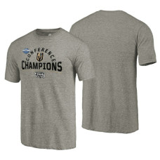 Vegas Golden Knights # 2018 Western Conference Champions Heather Gray Boarding Tri-Blend T-Shirt