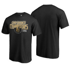 Vegas Golden Knights # 2018 Western Conference Champions Black Interference T-Shirt